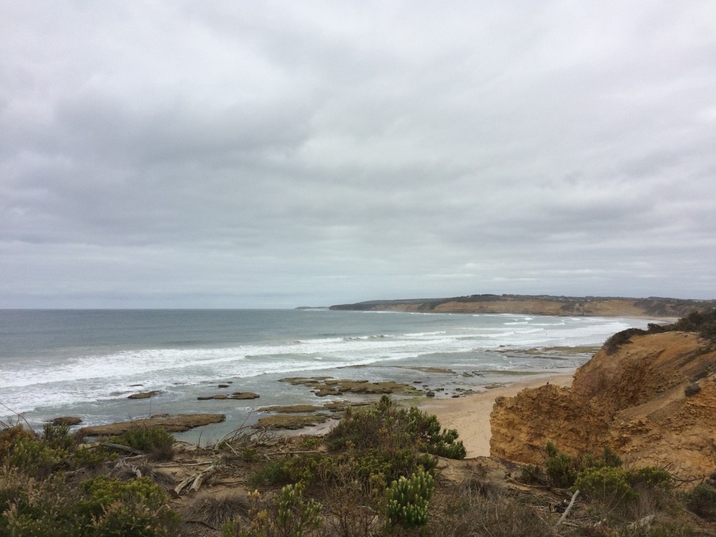 The view of Jan Juc beach 