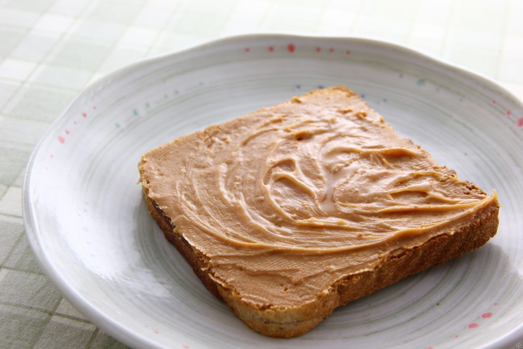 Peanut butter on toast